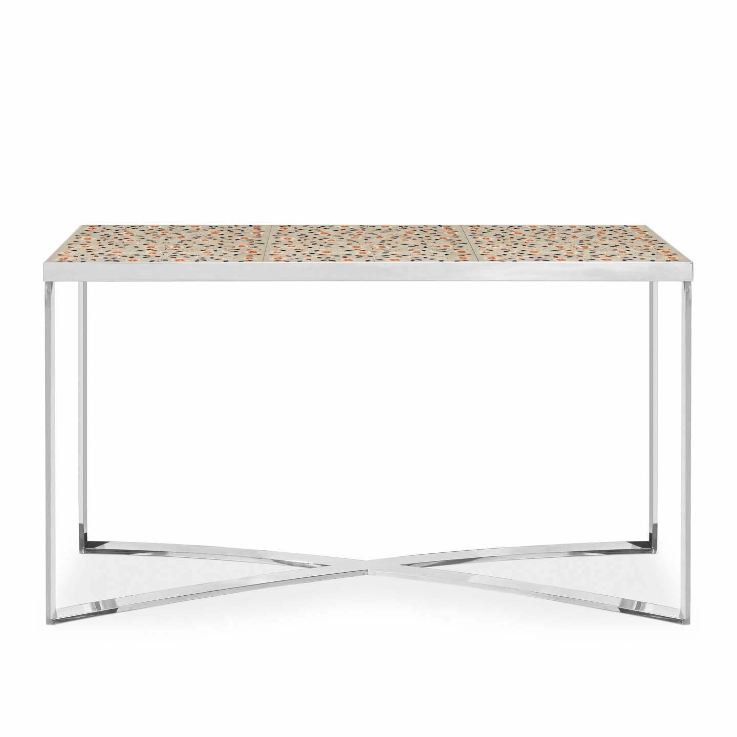 450094-12 ABHIKA КОНСОЛЬ CHROMO X H95 152,5X52,5 IVORY 