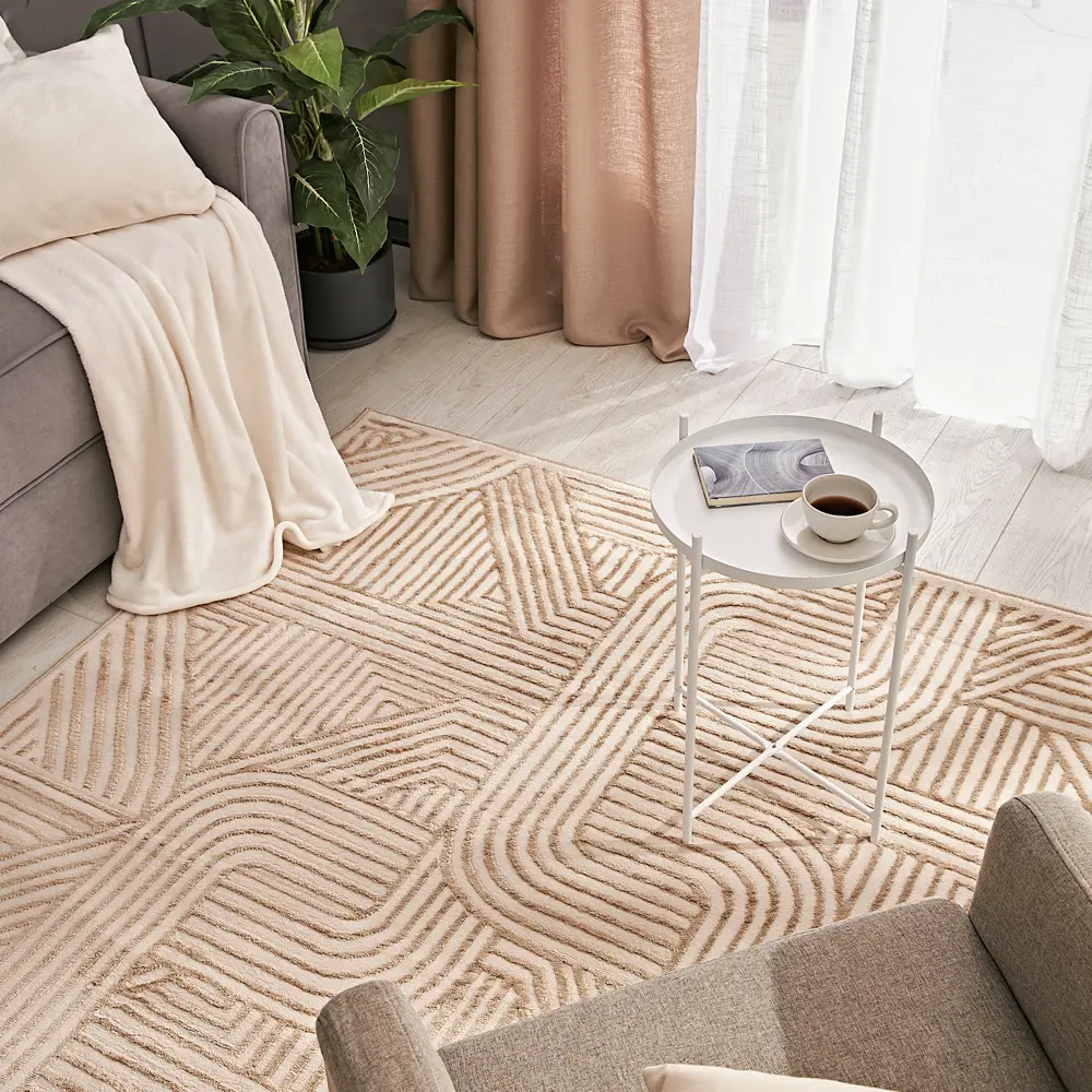 Ковер полипропилен Ctim Зоя 8123Y 160x235 см цвет бежевый STLM-2098625 - Вид №5