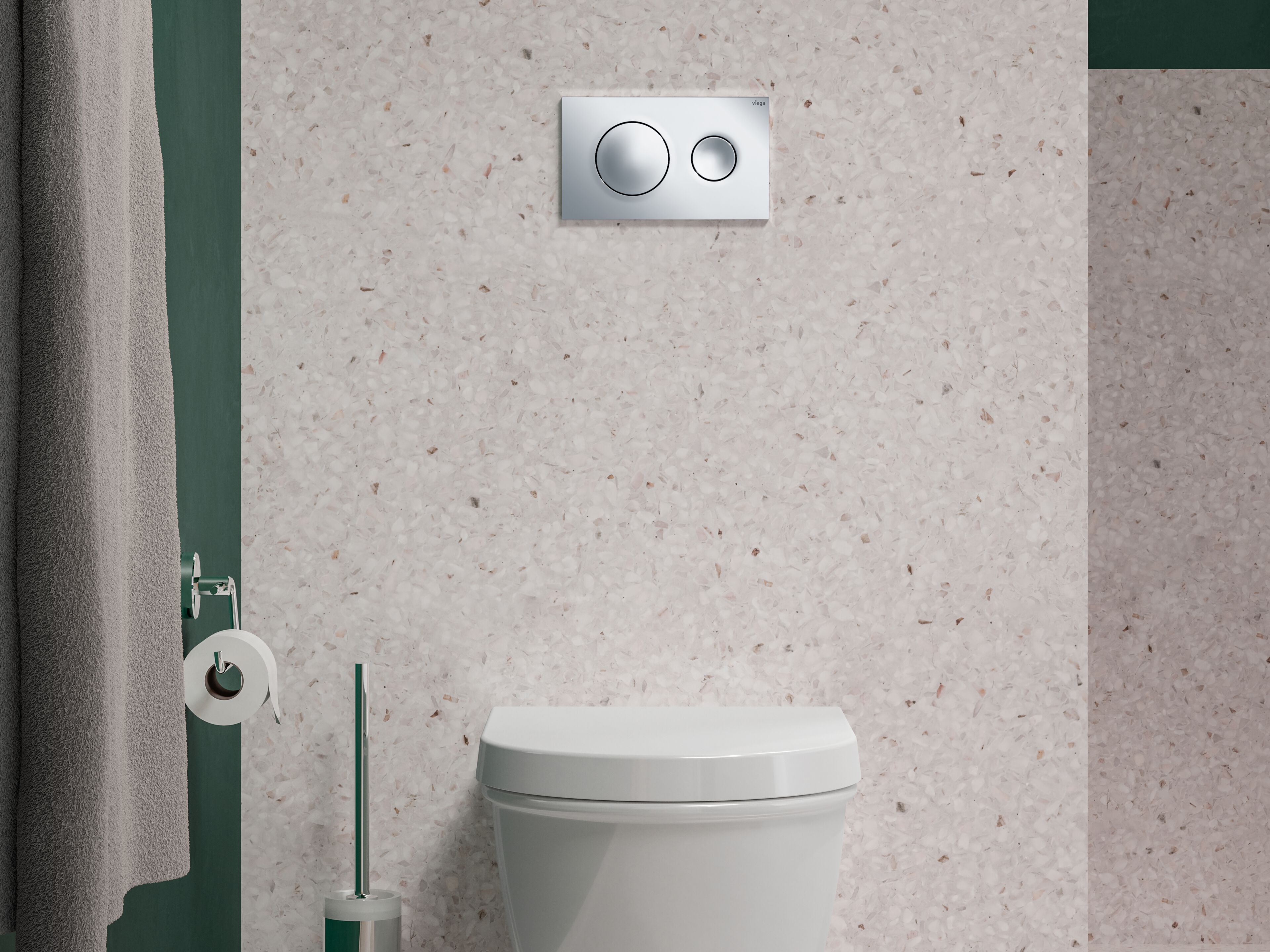 Пластиковая панель управления туалетом Viega Italia Visign ARCH-00053664 - Вид №1