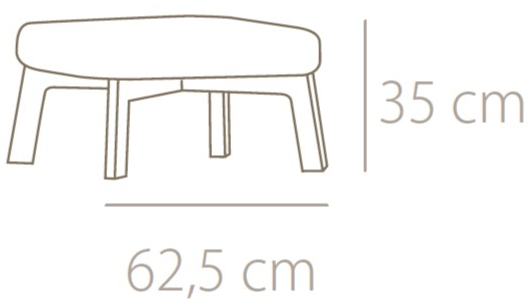 Punt Пуф из мягкой ткани Breda sun-id-1370214 - Вид №5