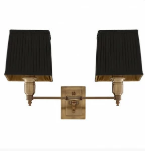 Бра Lexington Double от Eichholtz Черный/бронза 108635 EICHHOLTZ ПОД СТАРИНУ 059739 Бронза;черный