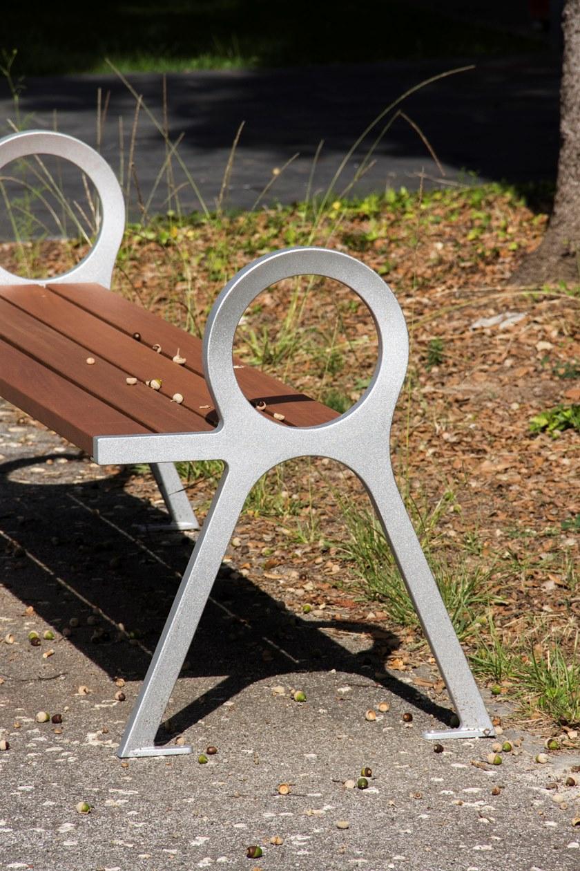 URBIDERMIS Скамья из дерева с подлокотниками без спинки sun-id-1360788 - Вид №1