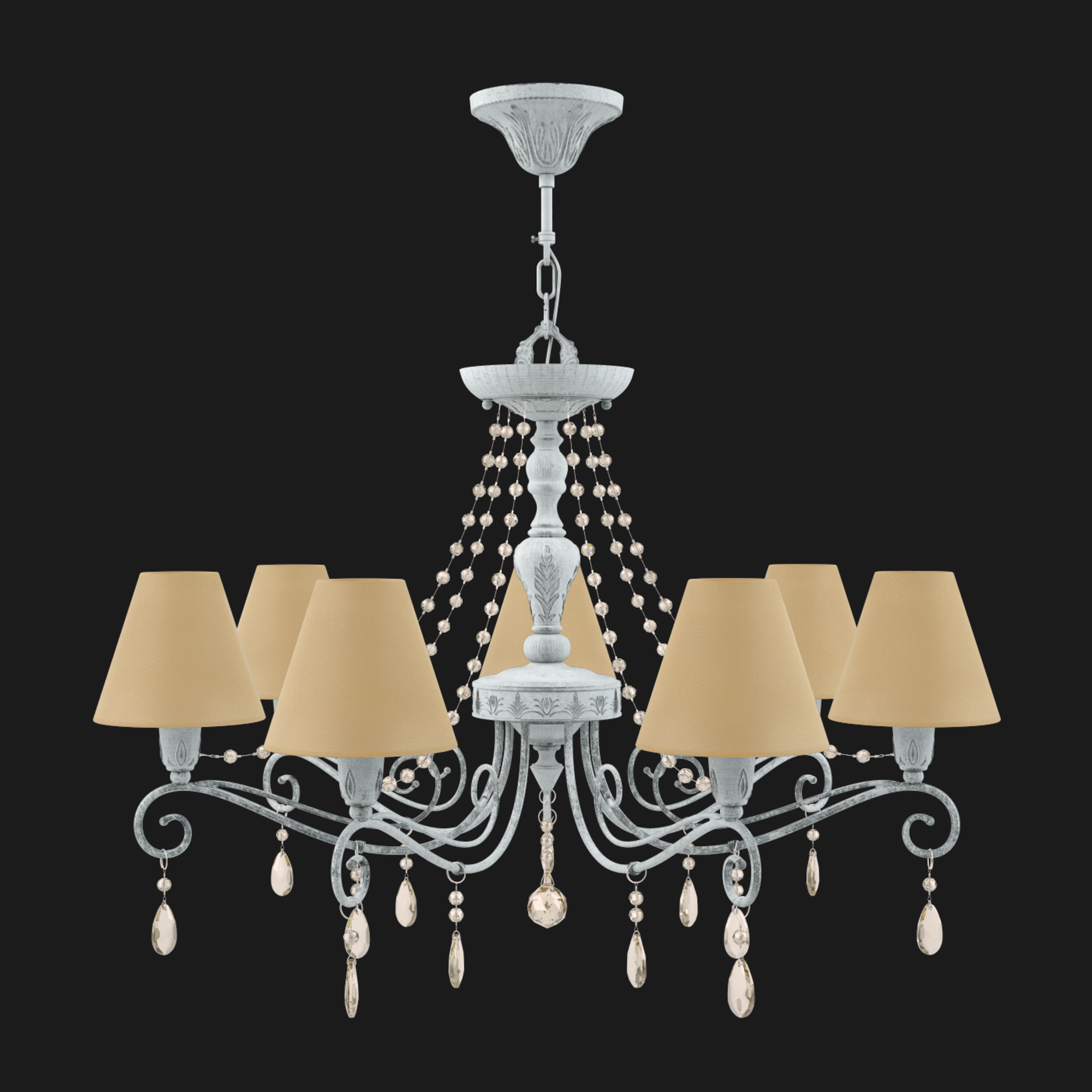 E4-07-G-LMP-O-23-CRL-E4-07-CH-UP Люстра 24 Maytoni Provence - Вид №1