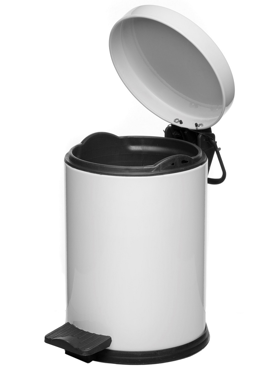 Вёдра с педалью и крышкой Aquila 3L Mini White NAVAKO 11023 - Вид №1