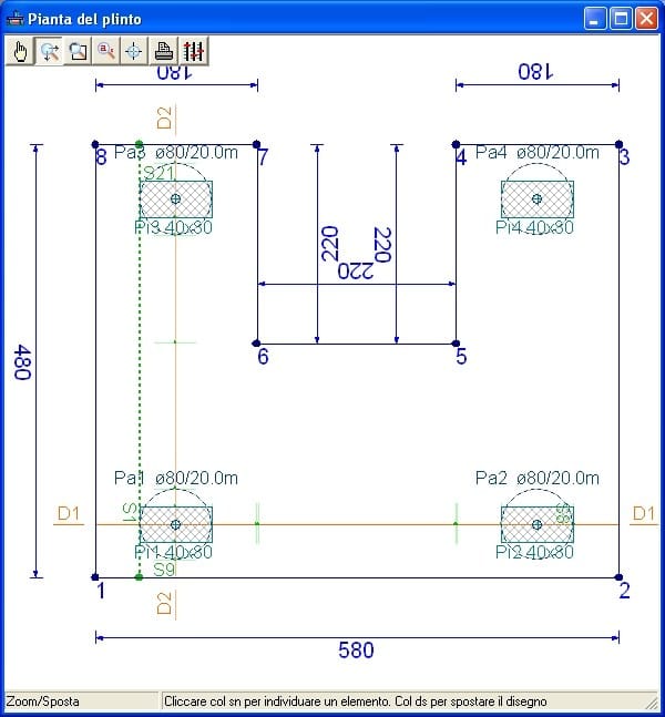 Проект поверхностных и свайных плинтусов NEWSOFT EDIPLIN ARCH-00032100 - Вид №16