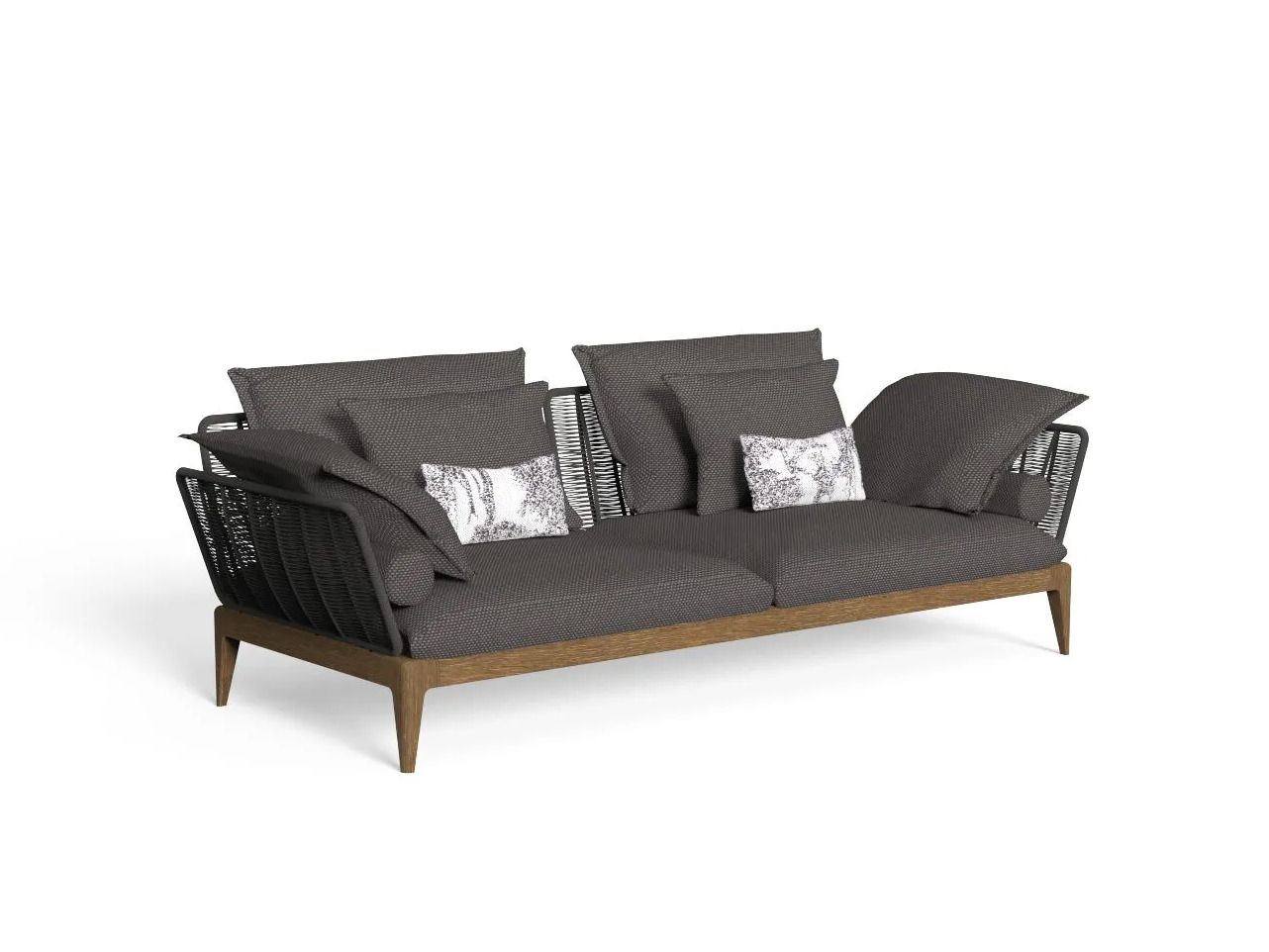 3-местный тканевый садовый диван Talenti Cruise Teak ARCH-00084245 - Вид №8