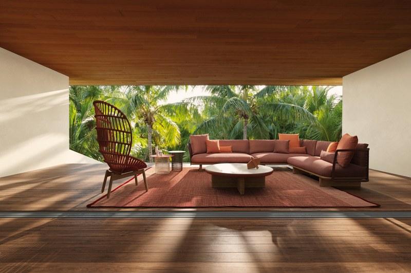 Kettal Садовый диван из модульной ткани Mesh #17525 - Вид №1