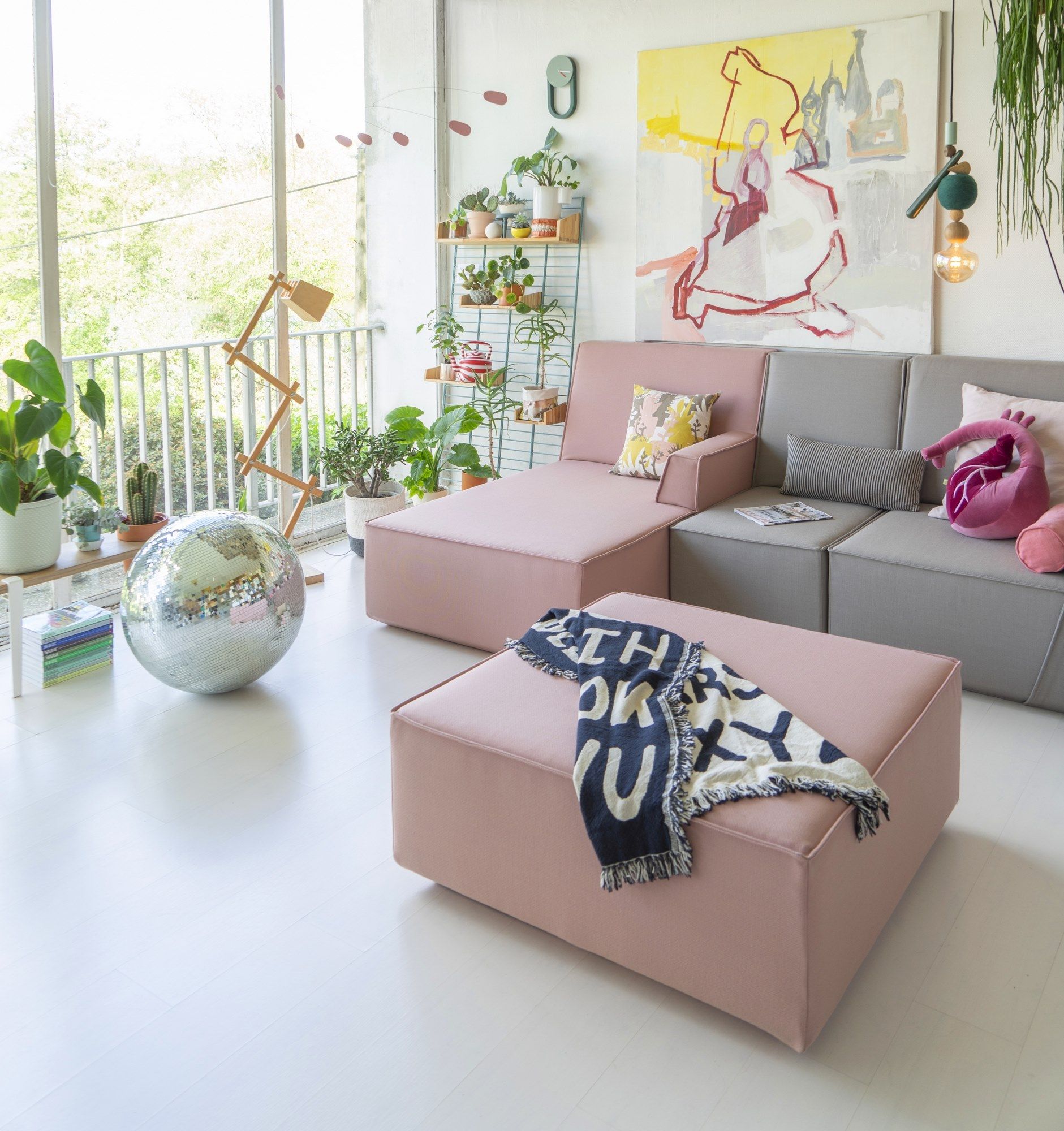 Модульный квадратный пуф из ткани Cubit by Mymito ARCH-00073733 - Вид №48