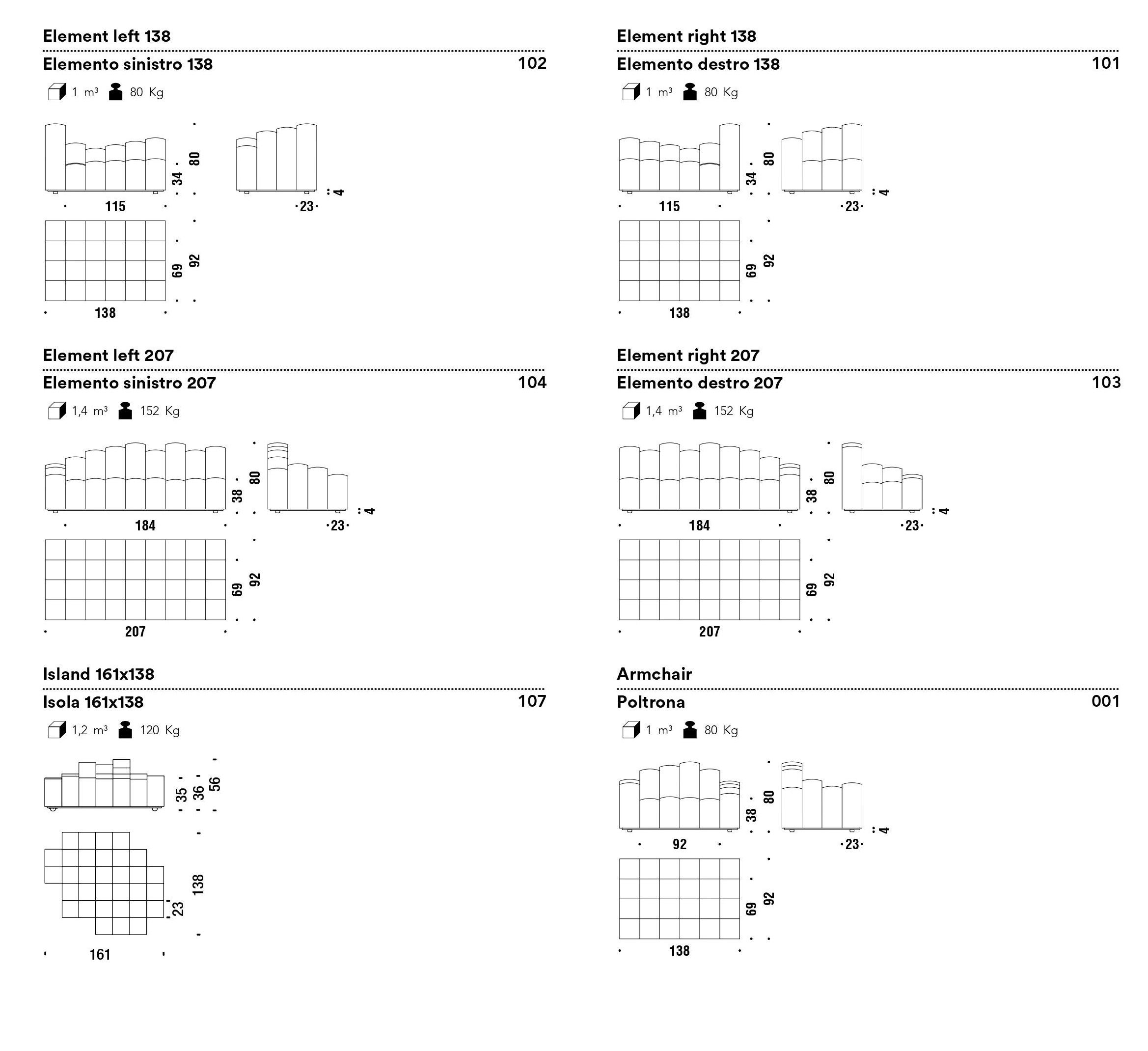 Модульный тканевый диван MOROSO DO-LO-REZ ARCH-00112111 - Вид №2