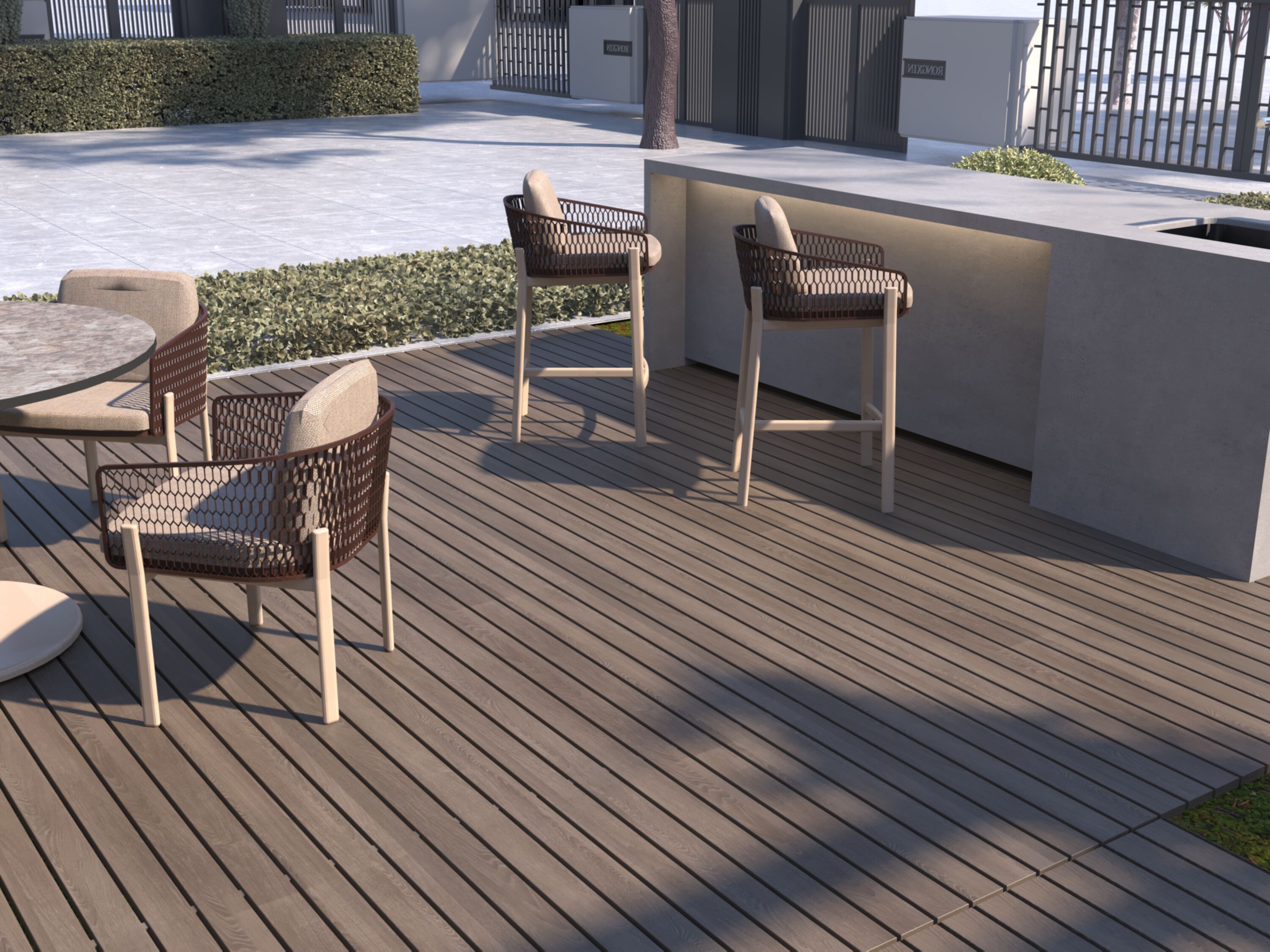 Алюминиевый стул с порошковым покрытием с подлокотниками 10Deka Isla ARCH-00097677 - Вид №1