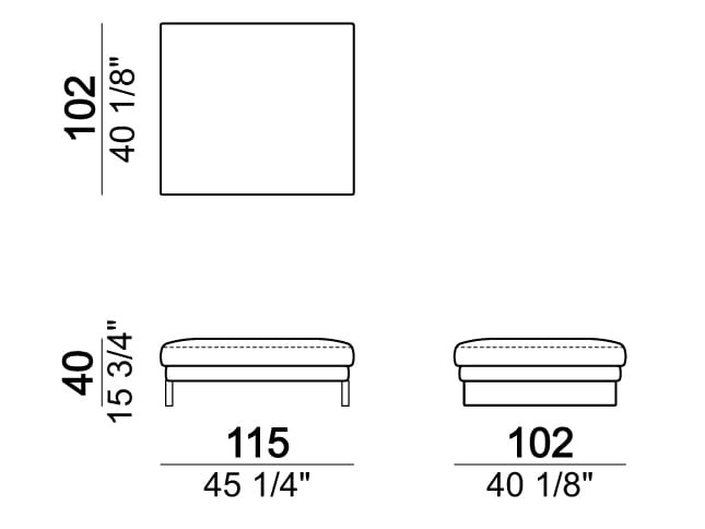Секционный диван из ткани Arketipo EGO ARCH-00102437 - Вид №19