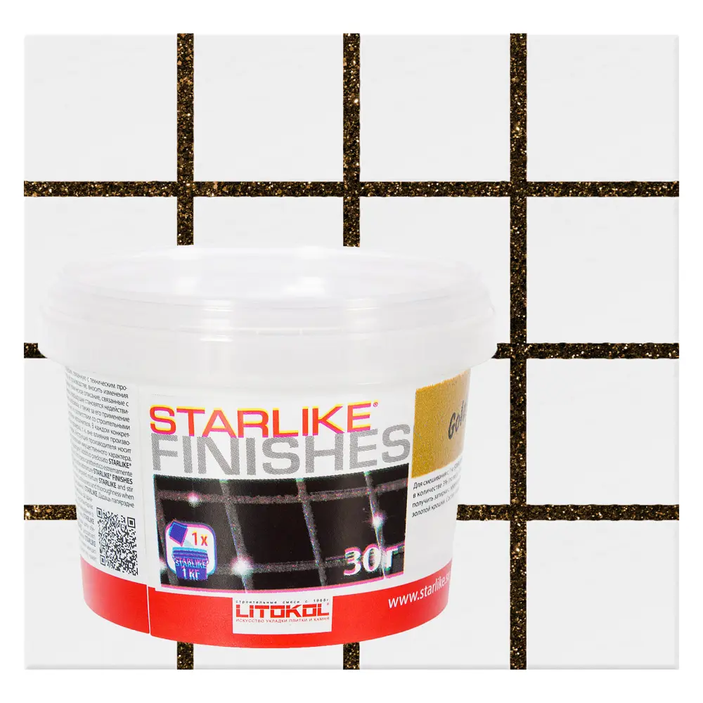 Декоративная добавка для эпоксидных затирок Litokol Starlike Finishes Gold цвет золотой 30 г 14836466 STLM-2076287 