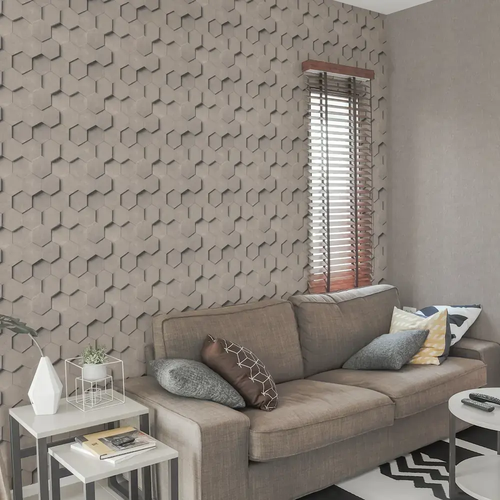 Обои флизелиновые KREAFORTA Art темно-бежевые 1.06 м 77018-24 STLM-2142746 - Вид №3