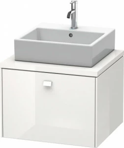 BR511002222 Тумбочка для консоли Brioso #BR5110 620 x 550 мм Белый глянцевый декор