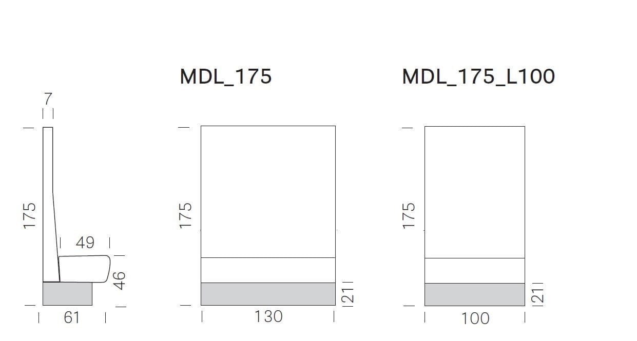 Капитонный диван с высокой спинкой Pedrali Modus 2.0 ARCH-00018270 - Вид №1