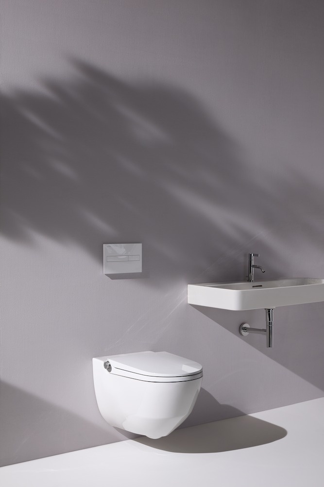 H8206917160001 Подвесной безободковый унитаз-биде с пультом дистанционного управления, с сиденьем и крышкой LAUFEN PRO - Вид №24