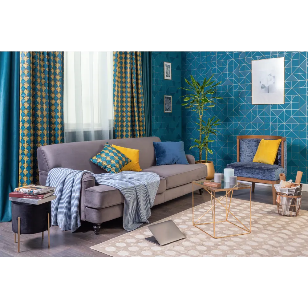 Обои флизелиновые Grandecolife Grand Hotel зелёные 0.53 м GV3002 82249735 STLM-2031154 - Вид №7