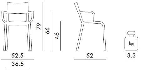 Штабелируемый стул из полипропилена Kartell GENERIC A ARCH-00143256 - Вид №28