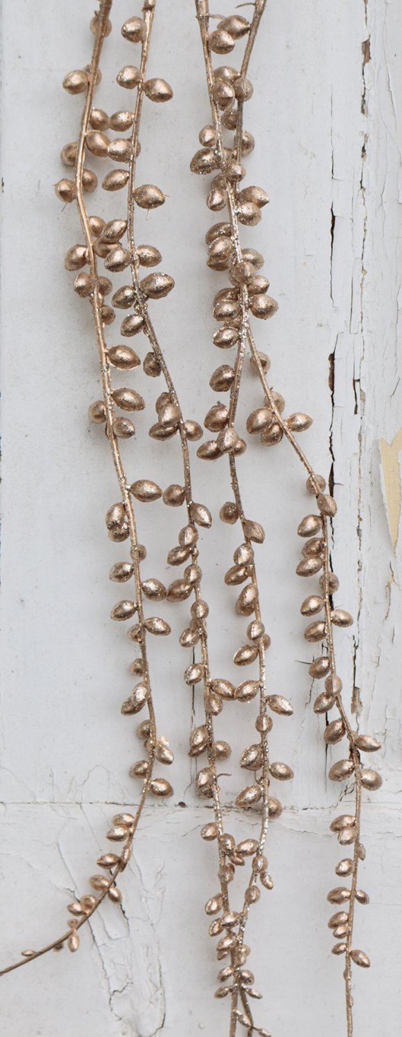 1076 394 a3 Искусственная гирлянда, 73 см, шампанское-камелия H-andreas  - Вид №5