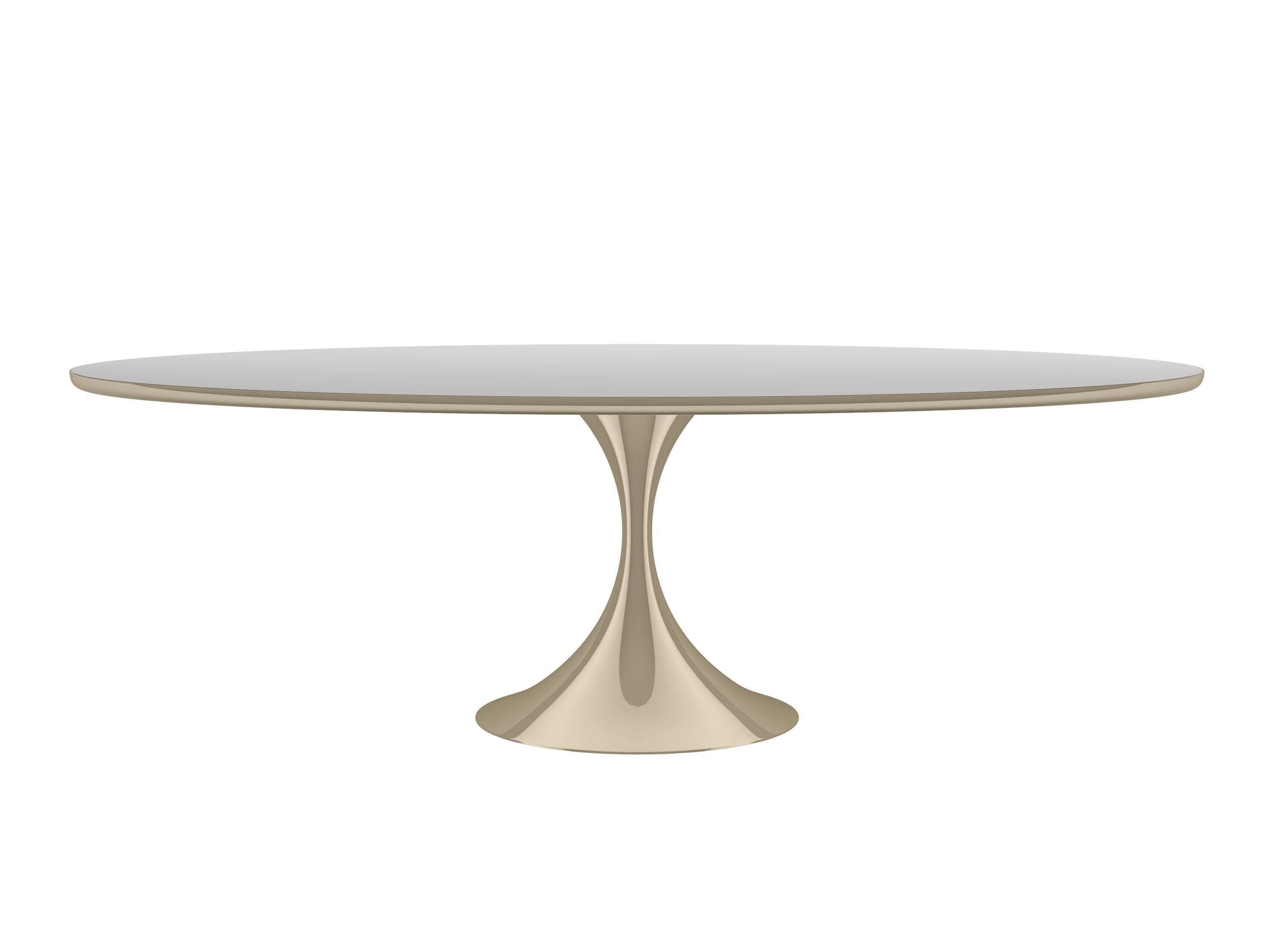 Овальный обеденный стол из зеркального стекла Caracole SEMPER ARCH-00023320 - Вид №3