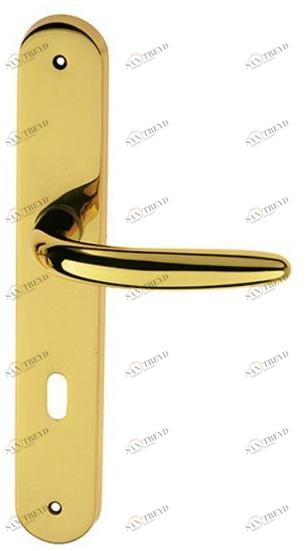 Pasini Ручка из латуни на пластине с накладкой Lucy 2800