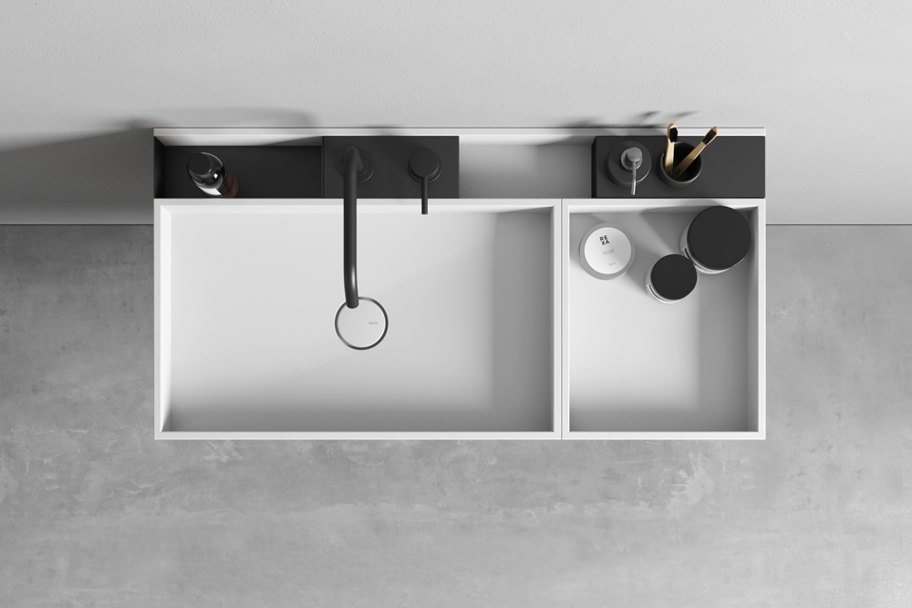 Rexa Design Умывальник с органайзером и подносами REXA-ST295  - Вид №3