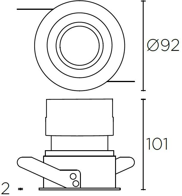 LEDS C4 Регулируемый встраиваемый светодиодный светильник из алюминия sun-id-1481271 - Вид №1