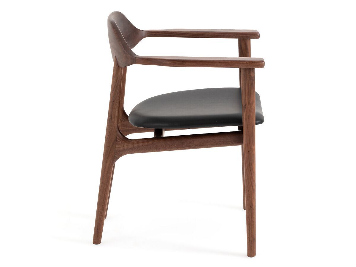 Кресло из грецкого ореха и кожи с подлокотниками AMPM ARIÉ ARCH-00112992 - Вид №2