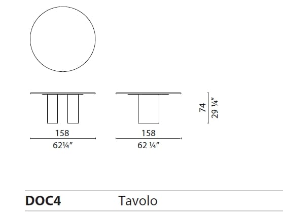 Деревянный овальный стол CAPPELLINI DOLMEN COLOR ARCH-00014036 - Вид №1