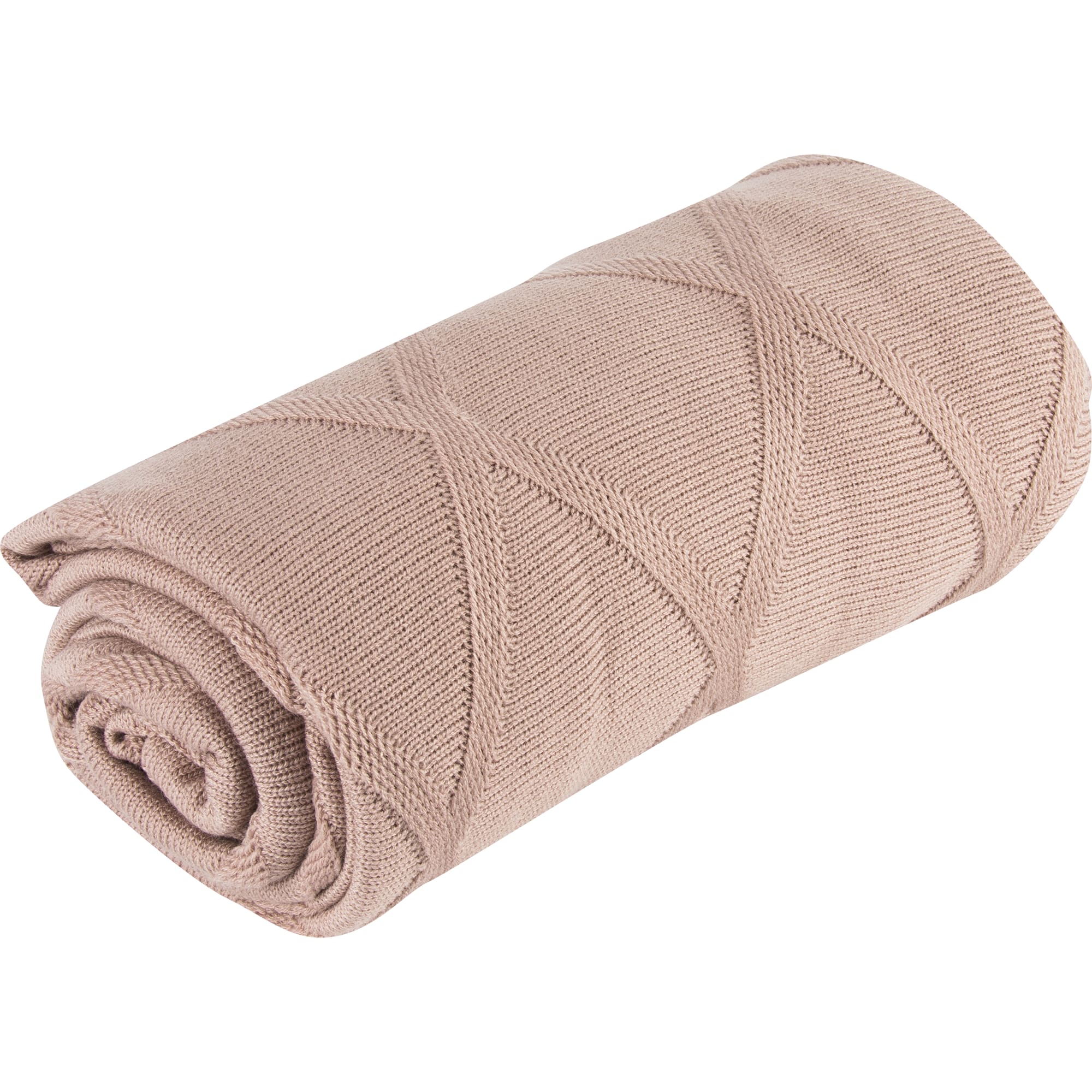 83273947 Плед вязаный 150x200 см акрил цвет брусничный Отсутствует Santreyd  - Вид №4