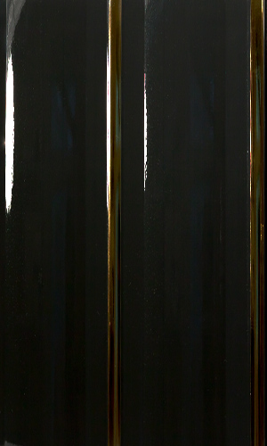 Панель ПВХ Черная золото софитто "2" фигурная 200мм DEKOR PANEL DP155