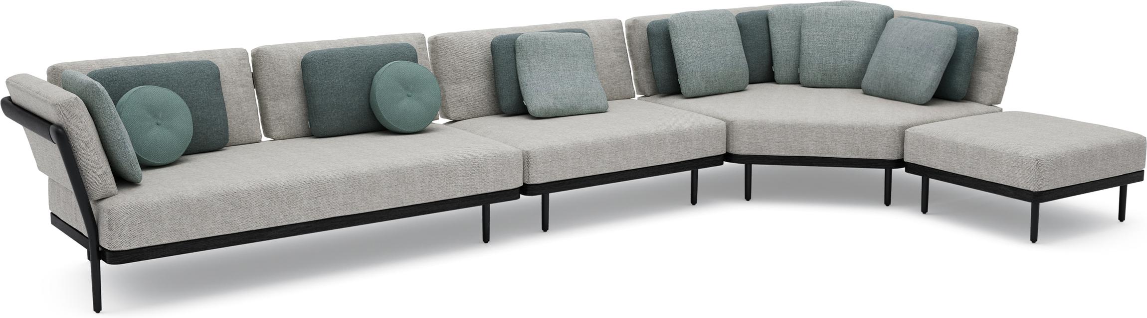 MNST1228 Concept 12 teak nero черный Manutti Flex