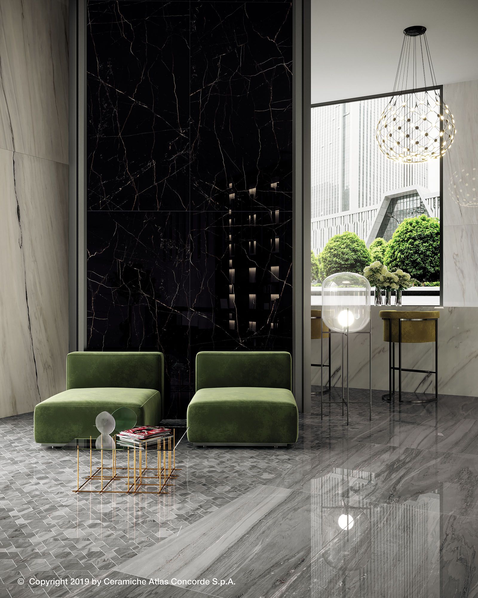 Пол из керамогранита с мраморным эффектом Atlas Concorde Marvel Dream ARCH-00135482 - Вид №23