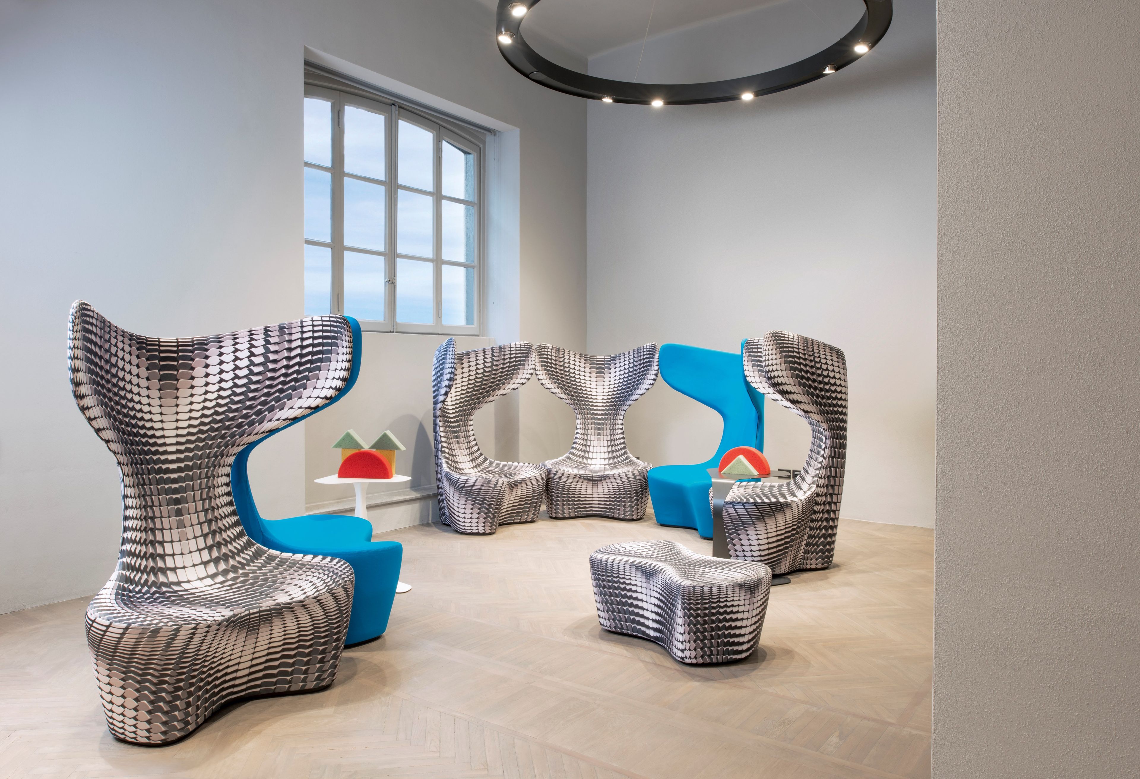 Тканевое кресло с высокой спинкой CAPPELLINI Drum ARCH-00039300 - Вид №7