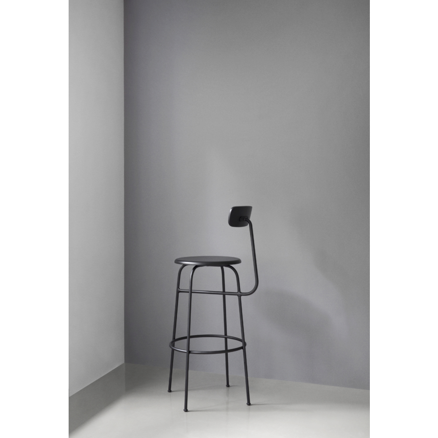 9400530 MENU Барный стул Afteroom МДФ, окрашенный в черный цвет  - Вид №1