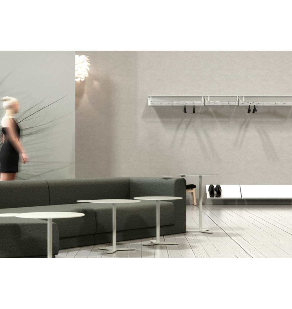 FROST Полка для обуви / магазинов 4039 100cm » белая Алюминий Белый U4039-W  - Вид №8