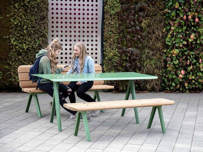 VESTRE Скамья из стали и дерева без спинки Nunu sun-id-1367646 - Вид №2