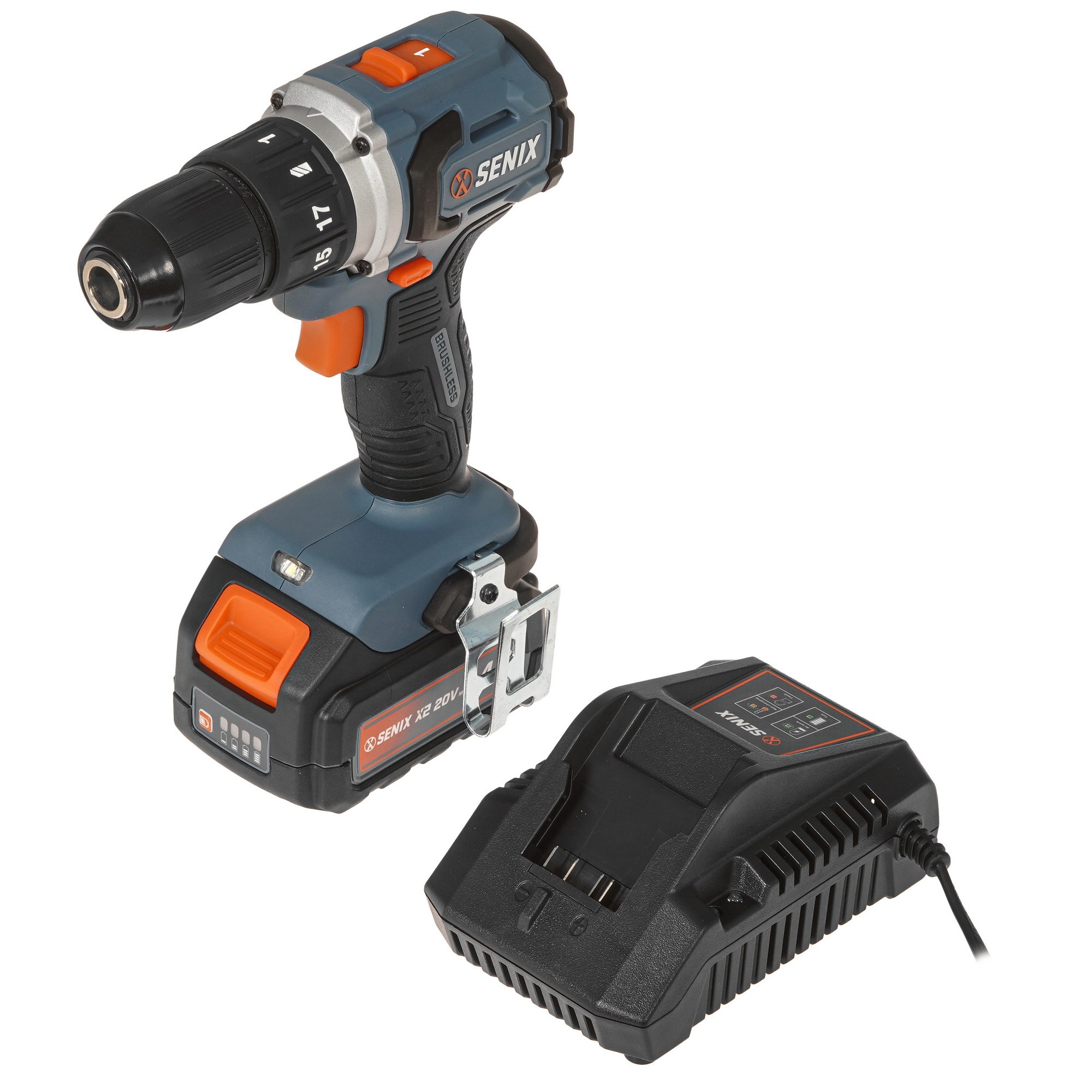 Дрель-шуруповерт SENIX PDDX2-M2-EUSET 20 Volt Max X2 9067908 STDN-0022502 - Вид №1