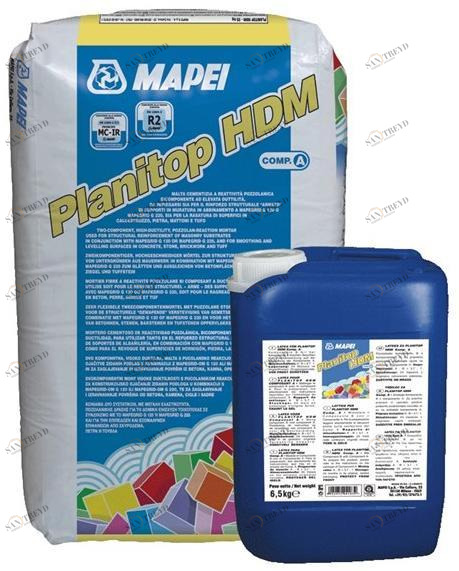 MAPEI Двухкомпонентный пуццолановый цементный раствор. Preparazione dei supporti in cls e mattoni sun-id-1484880