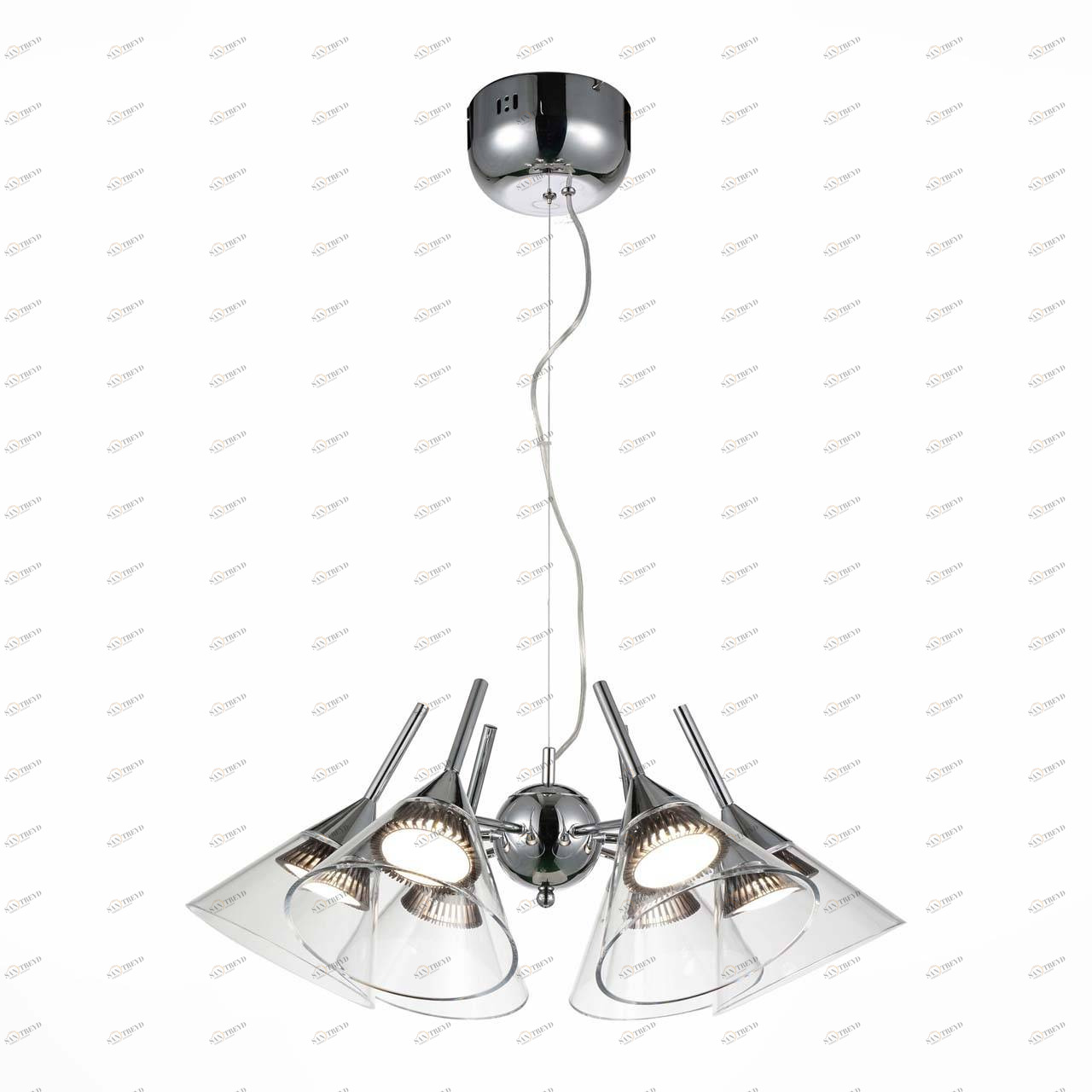 Люстра дизайнерская Increaseinnumber хром прозрачная SL930.103.05 ST LUCE ДИЗАЙНЕРСКИЕ 058042 Хром 