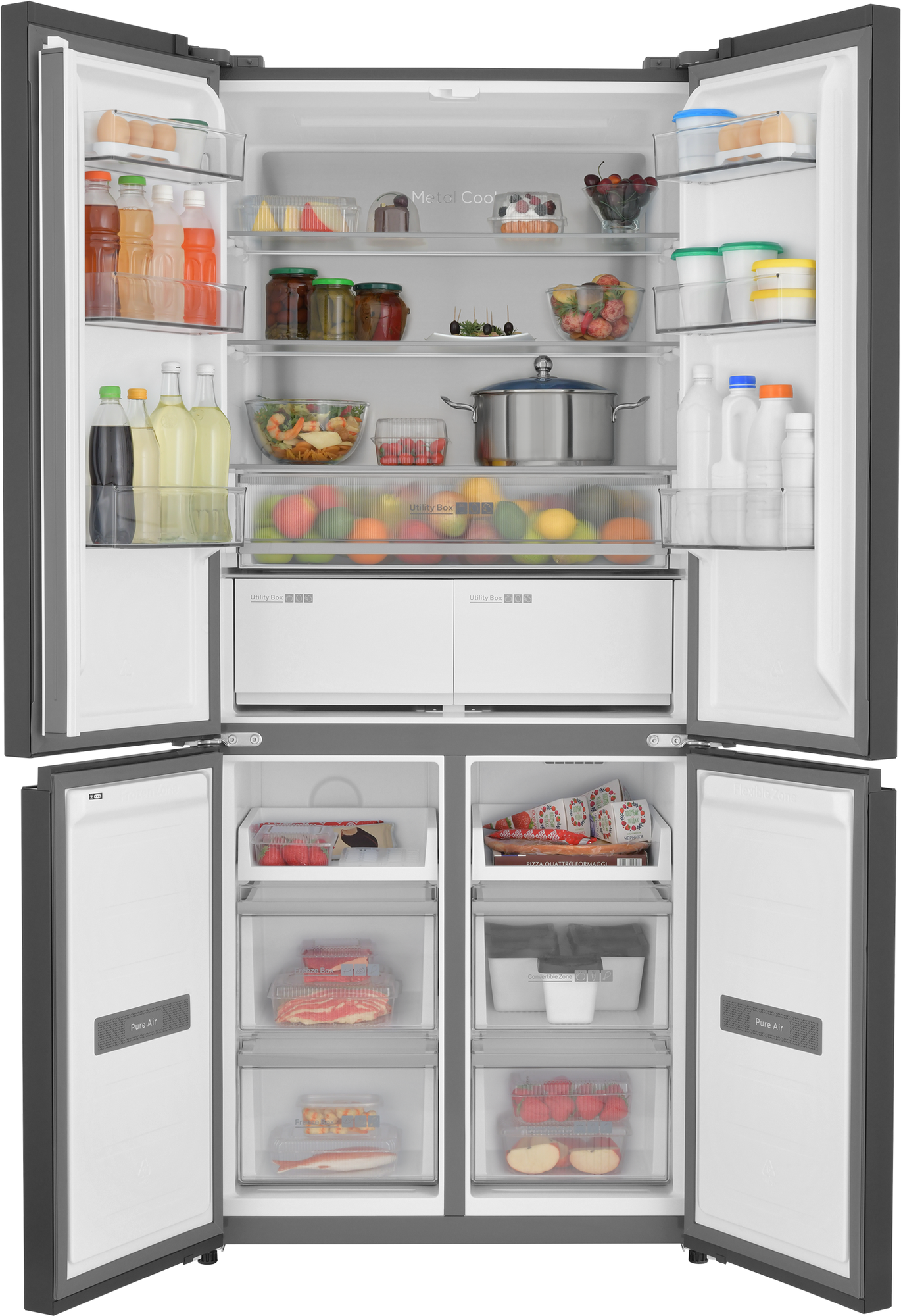 9238024 Холодильник Side by Side   ZUGEL ZRCDI456XB Slot-In черный STDN-0034025 - Вид №4