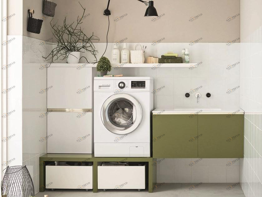 ARBLU Лакированный шкаф для стирки стиральной машины sun-id-1424857