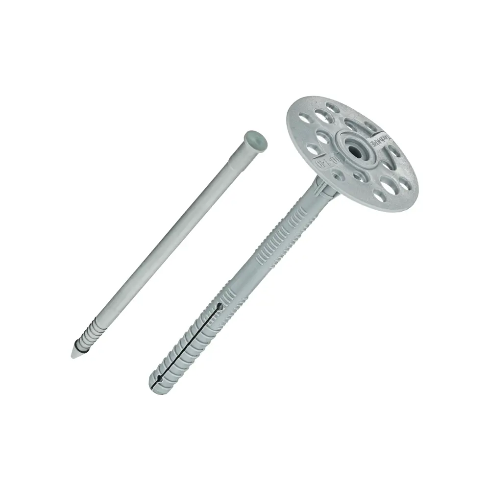 TECH-KREP Дюбель тарельчатый для теплоизоляции 10×140 мм с увеличенной шайбой 84039058 STLM-1431296