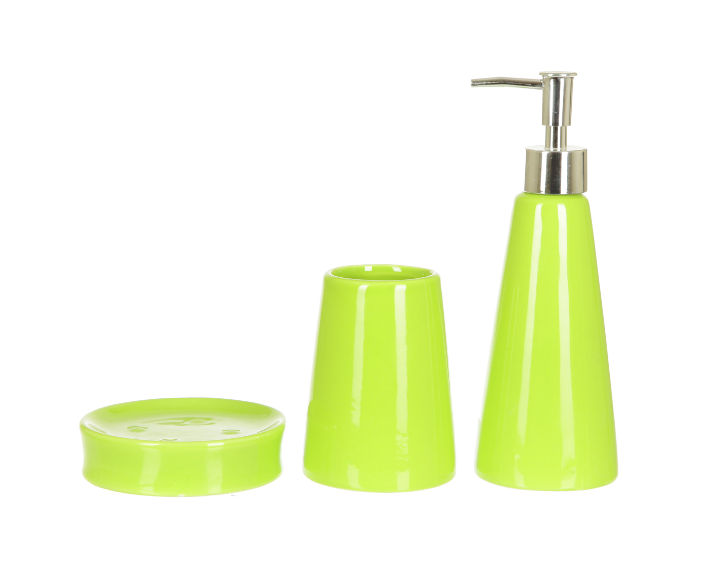 3800-G-26791-з Набор для ванной комнаты - 20 х 8 х 8; 10 х 10 х 3; 10 х 9 х 9 см TO4ROOMS  - Вид №1