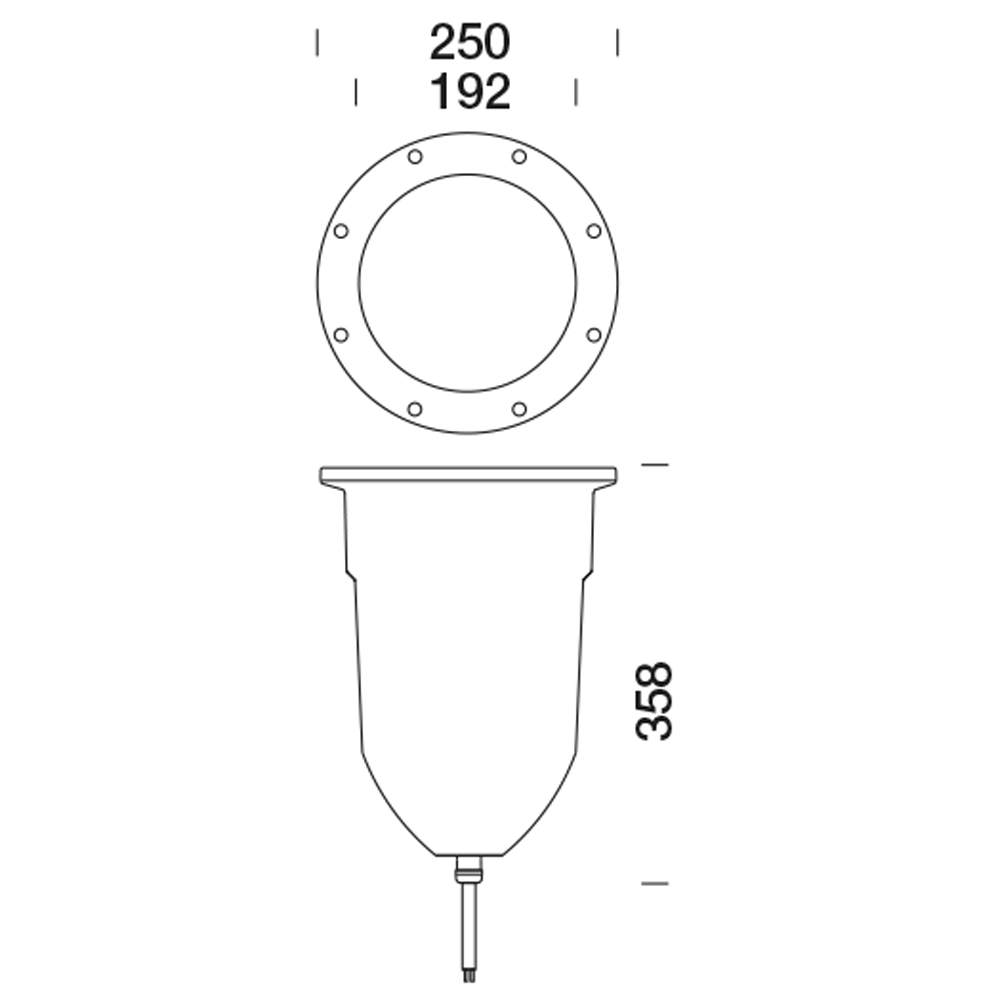 8308508 Встраиваемый в пешеходный пол Platek GRANDE  GRANDE - 24 LED RGBW 45° - Вид №4