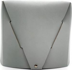 10661007 ADJ Салфетница квадратная ADJ 12см, серый Кожа натуральная