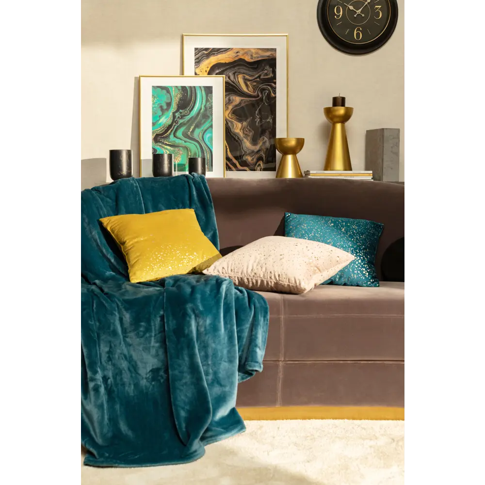 Подушка Голди 43x43 см цвет желтая охра 88106368 STLM-2176726 LINEN WAY  - Вид №4