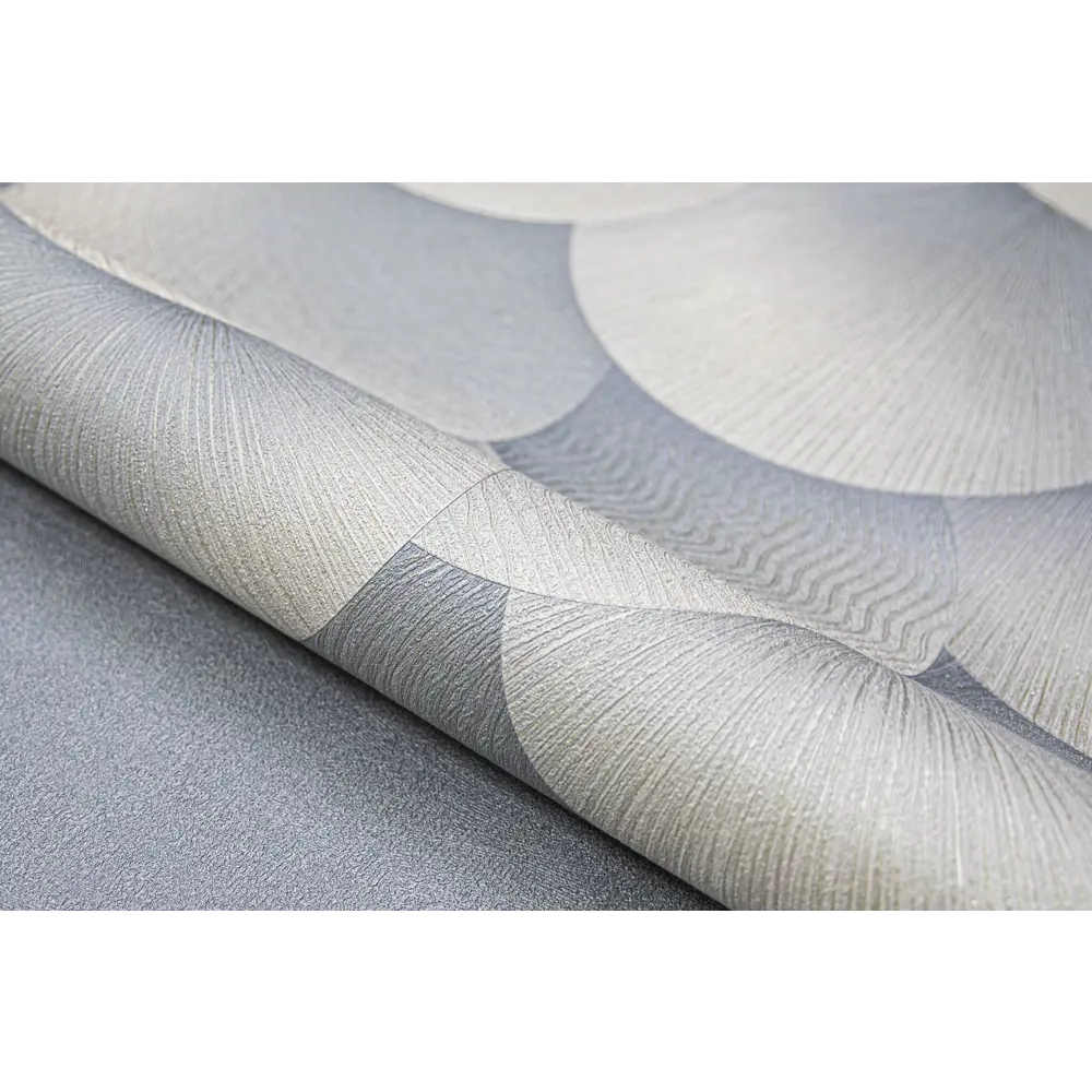 Флизелиновые обои Wallsecret Sferum серо-голубые 1.06 м 89400482 STLM-1455101 - Вид №3