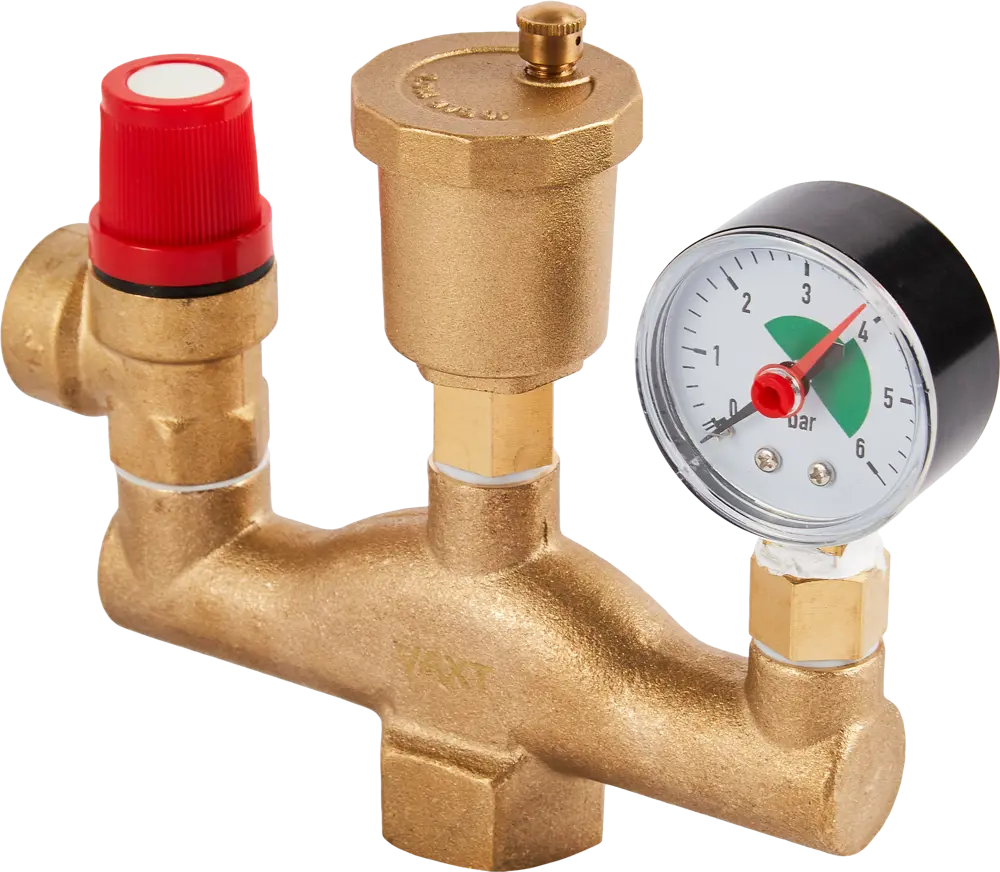 Группа безопасности Santreyd Vaxt для систем отопления с манометром 87503357