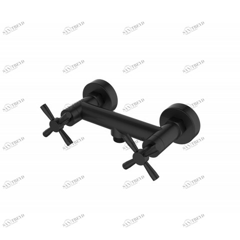 Orange Mia M34-200B двухзахватный смеситель для душа без аксессуаров, цвет: черный матовый Бронзовый sun-id-1517086